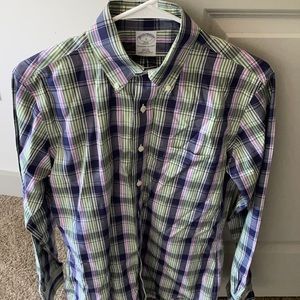 Brooks Brother Button Down Shirt, Slim Fit Small